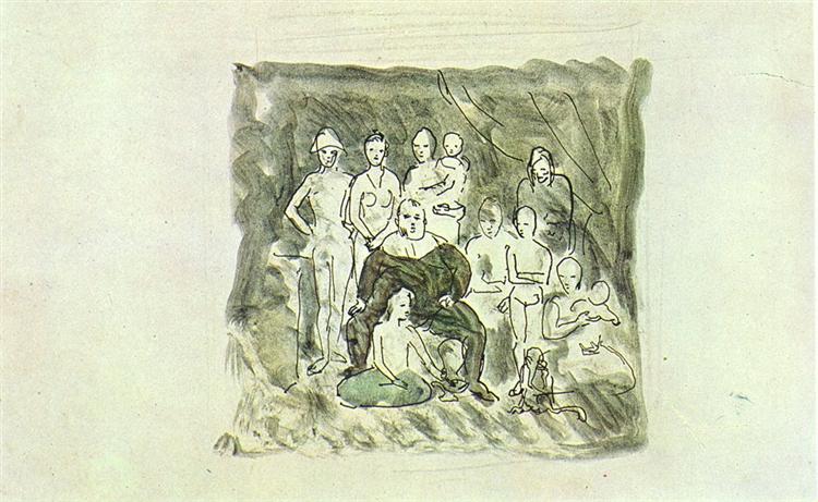 Pablo Picasso Family Of Acrobats Famille De Saltimbanques